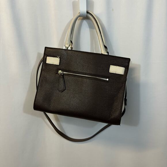 Guess Multicolored Neutrals Color Block Interior Pockets Handbag Shoulder Bag - Picture 2 of 6